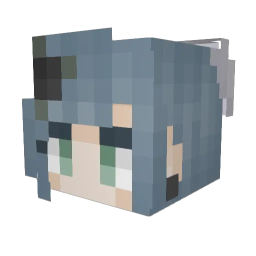 celenamt Minecraft avatar head, 3D render