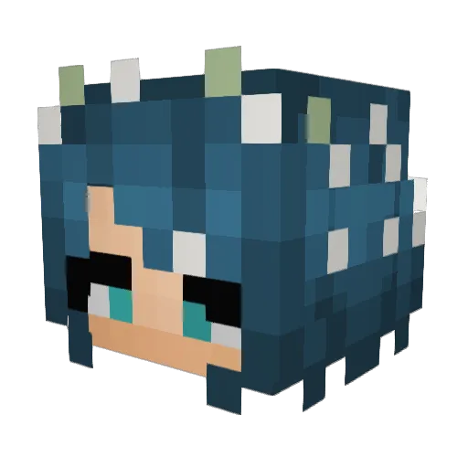 celenaxo Minecraft avatar head, 3D render