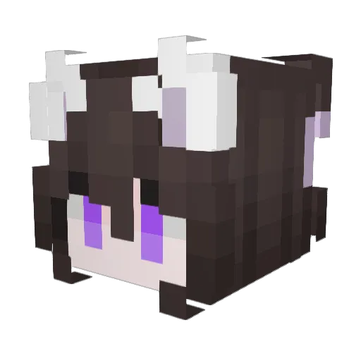 celesteden Minecraft avatar head, 3D render