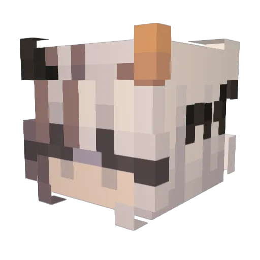 celestery Minecraft avatar head, 3D render