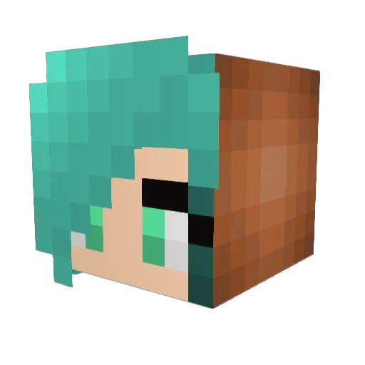 celestia926 Minecraft avatar head, 3D render