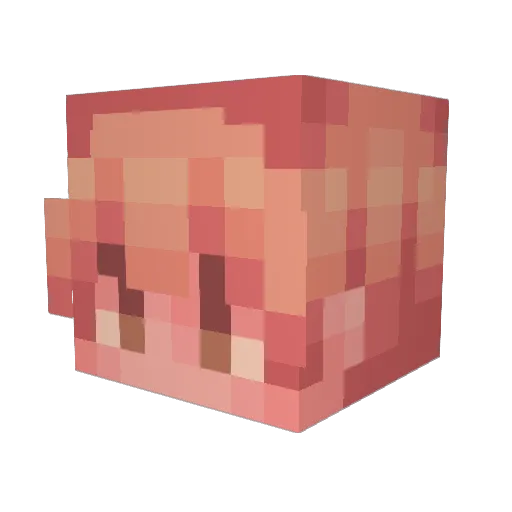celestiajoy Minecraft avatar head, 3D render