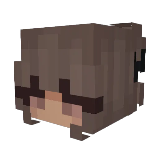 celestiia Minecraft avatar head, 3D render