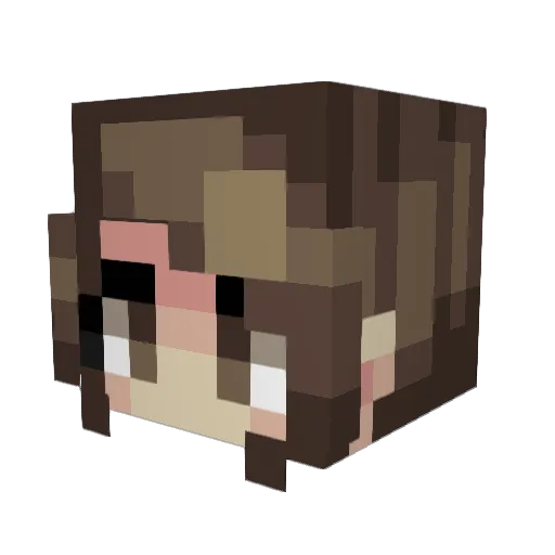 celiaxophone Minecraft avatar head, 3D render