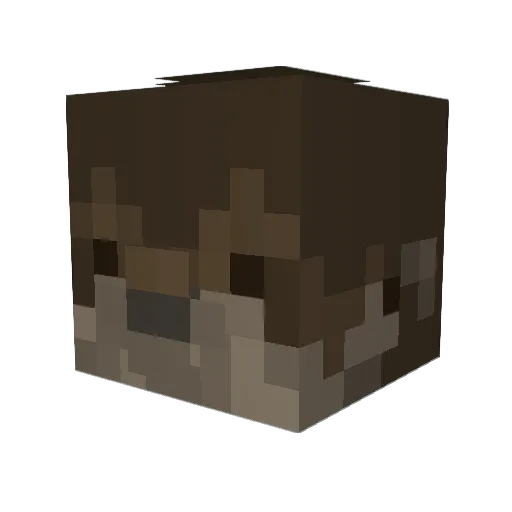 celina023x Minecraft avatar head, 3D render