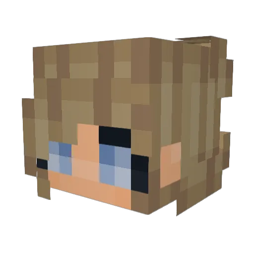 celinaGTG Minecraft avatar head, 3D render