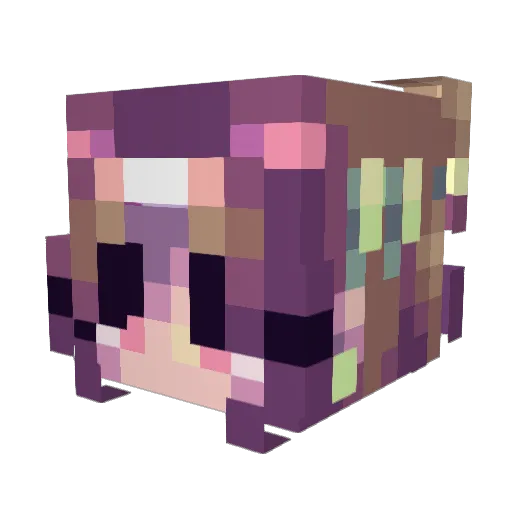 celinanas Minecraft avatar head, 3D render