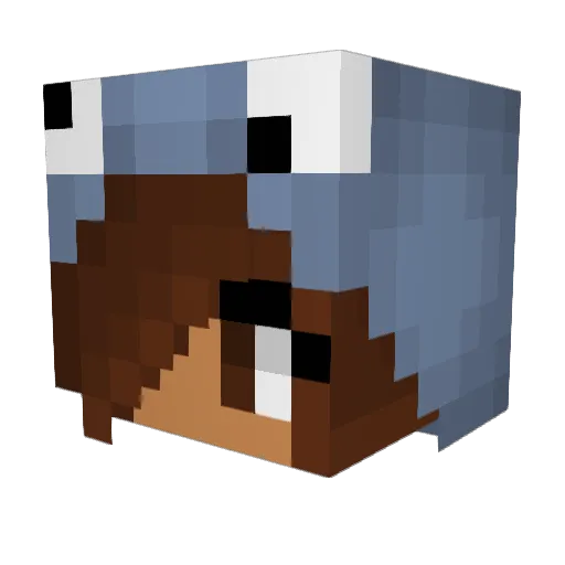 celine_s Minecraft avatar head, 3D render