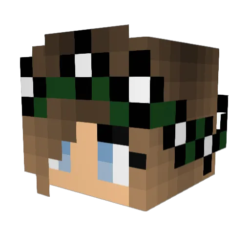 celinecy Minecraft avatar head, 3D render