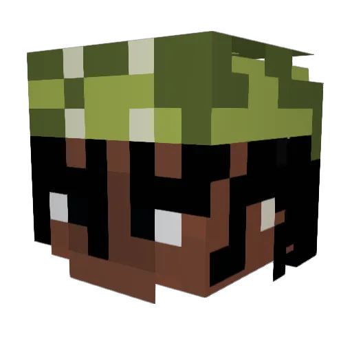 celinewrld Minecraft avatar head, 3D render