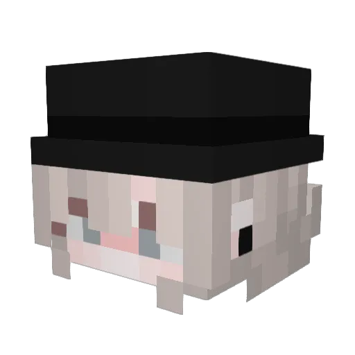 celinexoxo Minecraft avatar head, 3D render