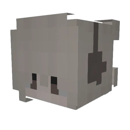 celinimausi Minecraft avatar head, 3D render