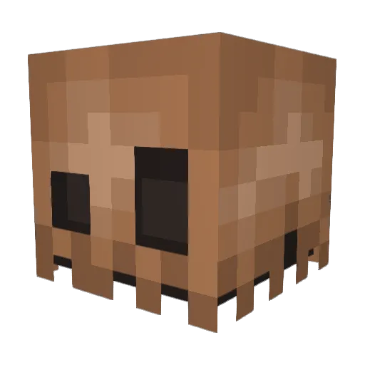 celiose Minecraft avatar head, 3D render