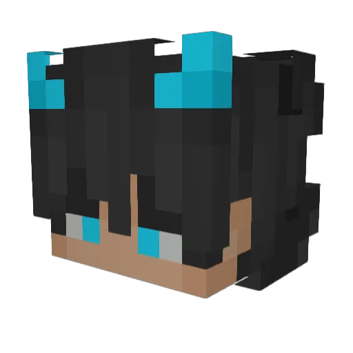 celizkao Minecraft avatar head, 3D render