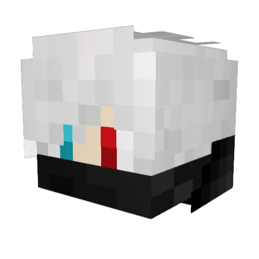 cello100 Minecraft avatar head, 3D render