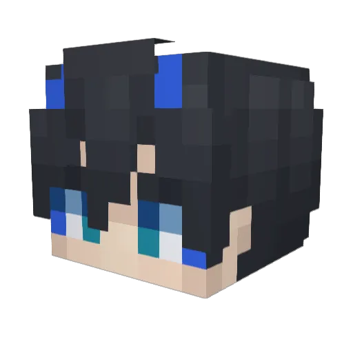 cellsaver Minecraft avatar head, 3D render