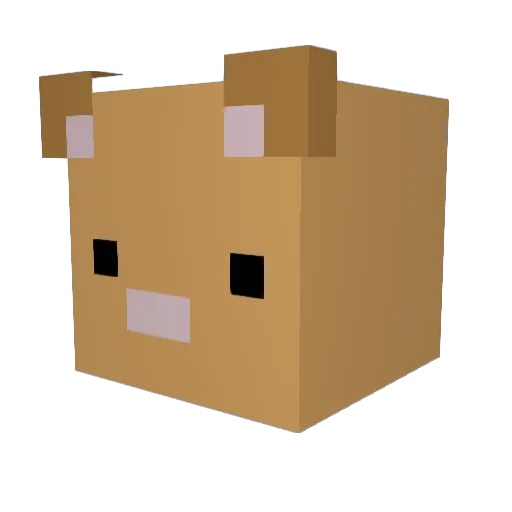 celmelschmel Minecraft avatar head, 3D render