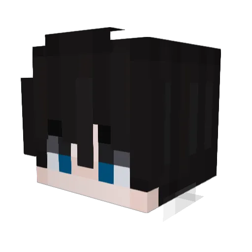 celosx Minecraft avatar head, 3D render