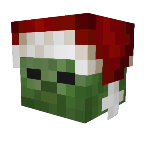 celri Minecraft avatar head, 3D render