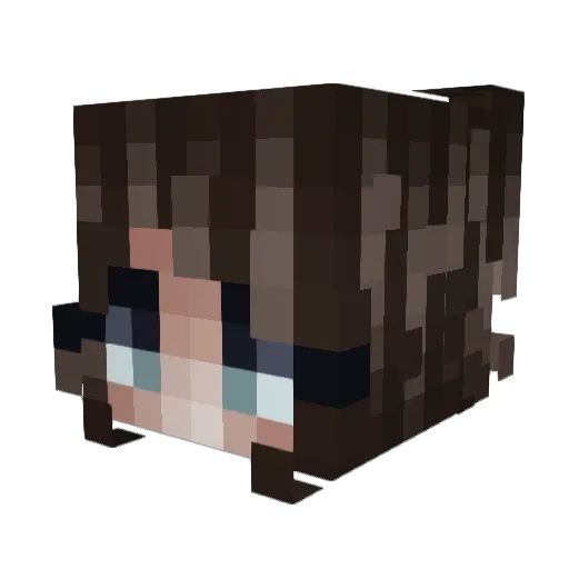 celya Minecraft avatar head, 3D render