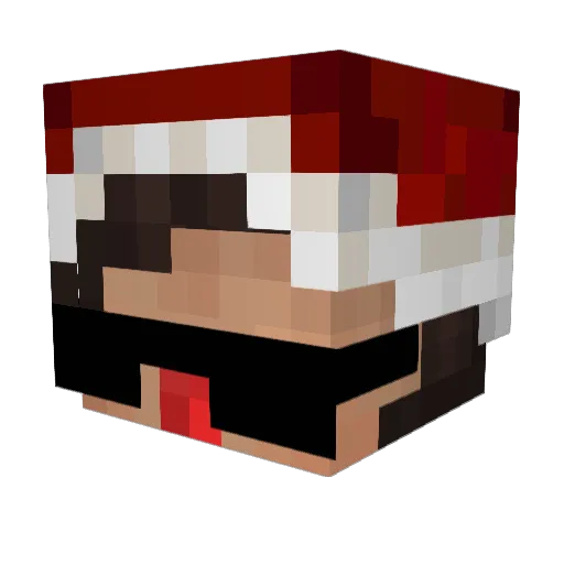 cem4l Minecraft avatar head, 3D render