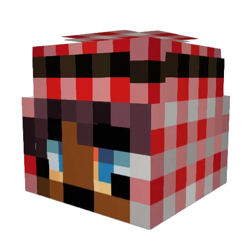 cemil76 Minecraft avatar head, 3D render