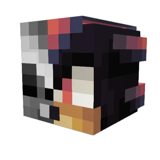 cenR_671 Minecraft avatar head, 3D render
