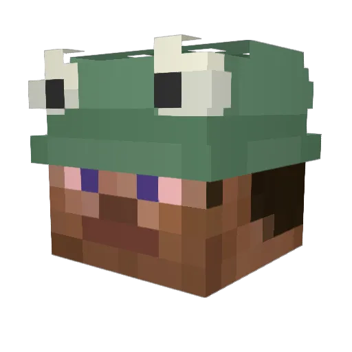 cencii Minecraft avatar head, 3D render