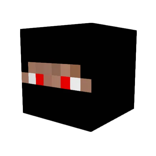 cendeur Minecraft avatar head, 3D render