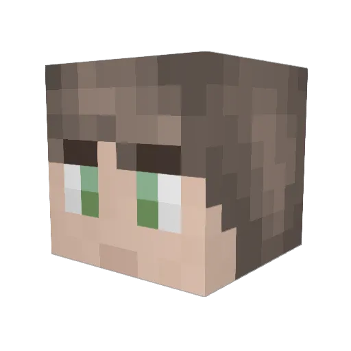 cendrax Minecraft avatar head, 3D render