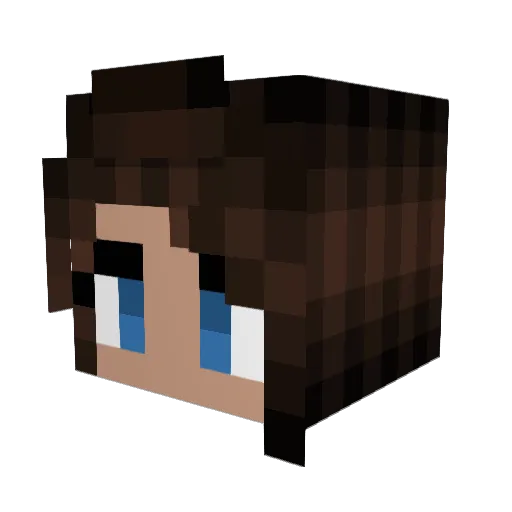 cenera Minecraft avatar head, 3D render