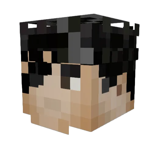 cenese Minecraft avatar head, 3D render