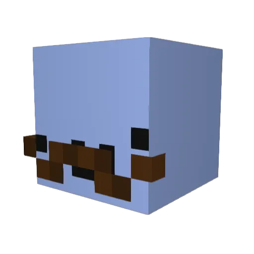 cengizkurtoglu Minecraft avatar head, 3D render