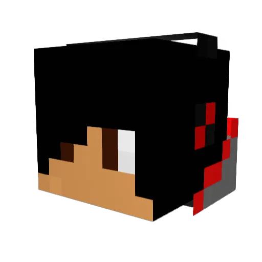 cenjacy Minecraft avatar head, 3D render