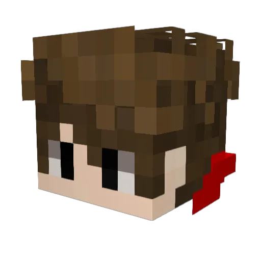 cenming Minecraft avatar head, 3D render