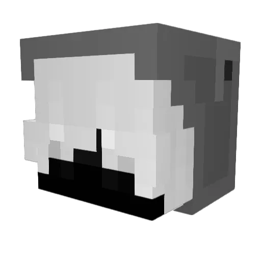 cennnk Minecraft avatar head, 3D render