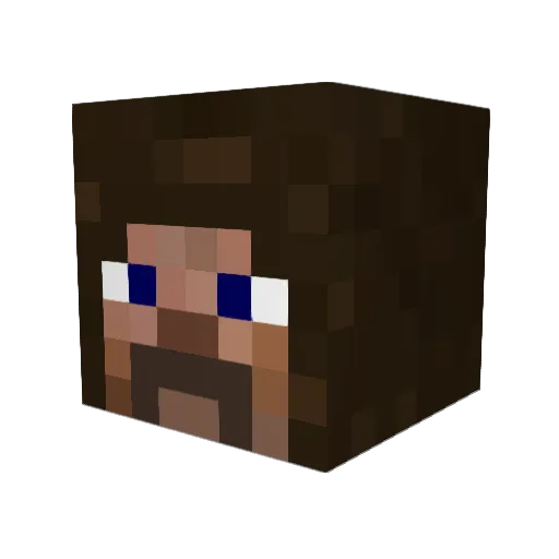 censored281 Minecraft avatar head, 3D render