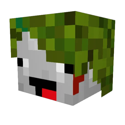 centarbob Minecraft avatar head, 3D render