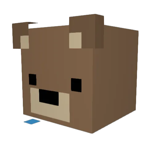 center108 Minecraft avatar head, 3D render
