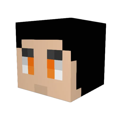 centerless233 Minecraft avatar head, 3D render