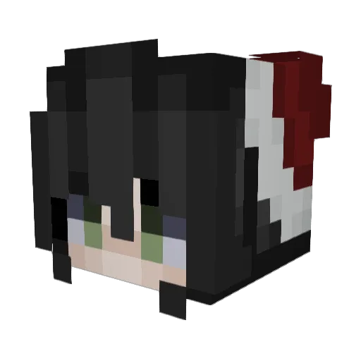 centriciide Minecraft avatar head, 3D render