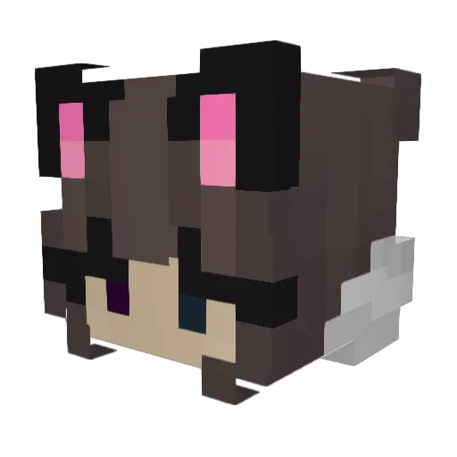 cenyah Minecraft avatar head, 3D render