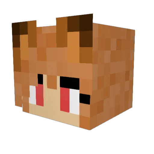 ceooo Minecraft avatar head, 3D render