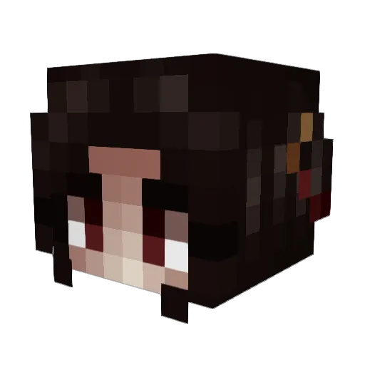 ceosa Minecraft avatar head, 3D render