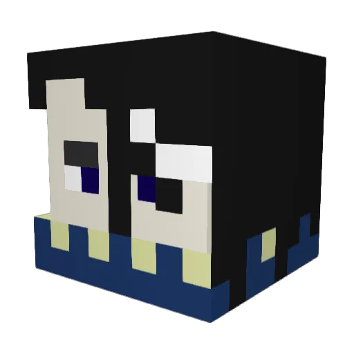 cephceph Minecraft avatar head, 3D render