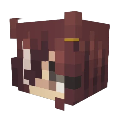 ceral0 Minecraft avatar head, 3D render