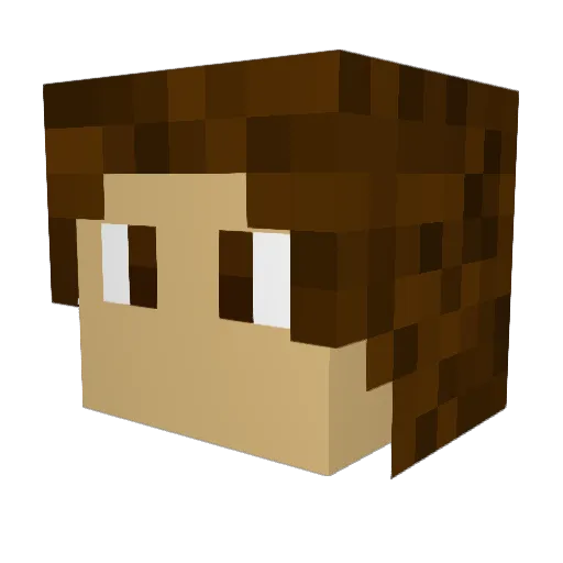 ceramicboy Minecraft avatar head, 3D render