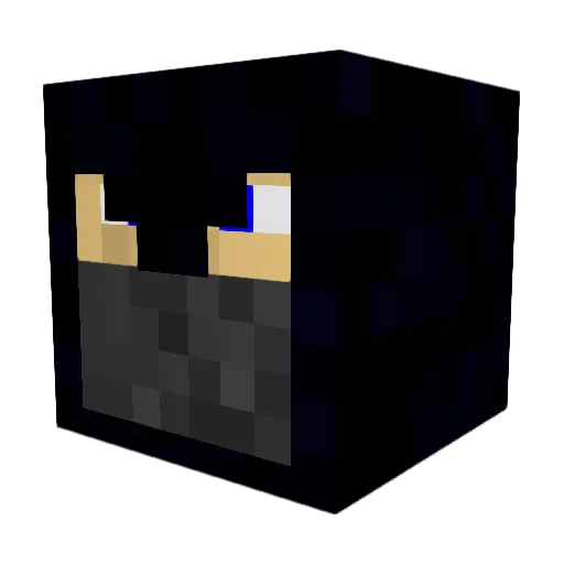 cerbernoid Minecraft avatar head, 3D render