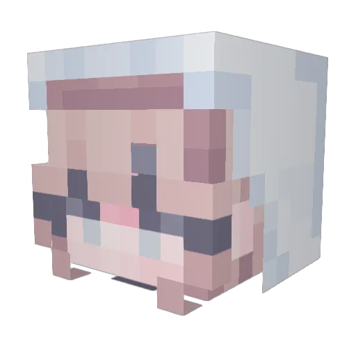 cerealki11ing Minecraft avatar head, 3D render