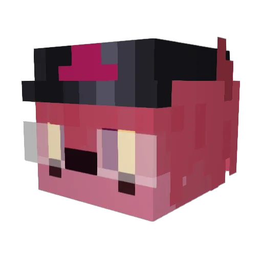 cerebraltrauma Minecraft avatar head, 3D render